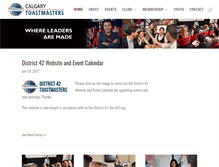 Tablet Screenshot of calgarytoastmasters.com